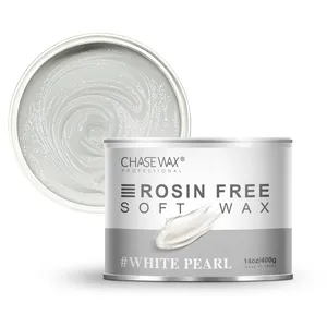 Chase Wax Hypoallergenic 14oz 400g White Pearl Zinc Oxide Soft Wax For Sensitive Skin