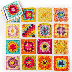 2025 Nouveau le jeu de cartes carré Granny DIY Granny Knit Cards 50 Pattern Set - Product Image 2