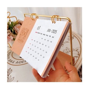 Để làm danh sách notepad tùy chỉnh in đứng lật lịch tối giản bằng Gỗ Kim Loại 365 ngày kế hoạch hàng ngày <span class=keywords><strong>2025</strong></span> hàng tháng Bảng lịch - Product Image 1