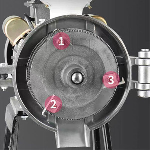 1.5kw עובי מתכוונן חשמלי לשטחי תבואה טוחנת soybo קמח תירס סויה קמח קמח טוחן מכונת טחינה - Product Image 4