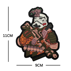 ตราสัญลักษณ์นักบุรุษทหารจักรวรรดิแบบติดรีด ทำจากยางพีวีซีกันน้ำ ลายนูน สำหรับติดกระเป๋า รองเท้า เสื้อผ้า หมวก - Product Image 2