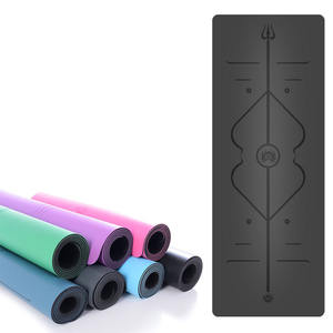 Miska LEECORK - Tapete de Yoga Ecológico de Caucho Natural de 5 mm, Antideslizante, para Ejercicios de Pilates, 183 cm, con Correa de Transporte - Product Image 1