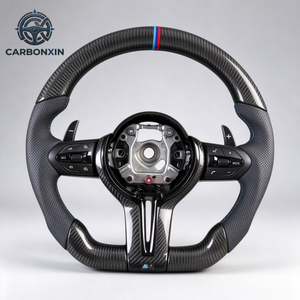 Volant pour BMW E92 F30 F10 E60 F31 F82 E61 E90 E39 E91 E70 E46 F22 E53 F80 F48 F01 F32 F36 F07 F93 E87 en fibre de carbone - Product Image 1