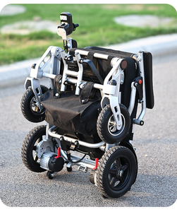 Équipement de réadaptation médicale fauteuil roulant électrique pliant léger batterie au Lithium télécommandée pour personnes âgées pliable - Product Image 4