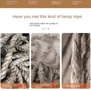 Grosir benang rami alami kekuatan tinggi 1mm 1.5mm 2mm 3mm tali goni coklat untuk kerajinan seni DIY dan pembungkus Hadiah - Product Image 2