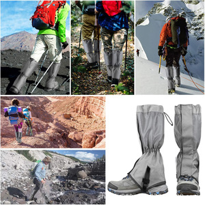 Guêtres de neige WOQI imperméables et ajustables, couvre-chevilles gris, bleu, violet, unisexe, pour la randonnée, la marche, la chasse, le trekking, les voyages - Product Image 5