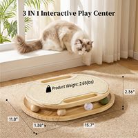 Planche à gratter professionnelle écologique pour chat en sisal naturel, plateau tournant en bois stable pour une utilisation saine