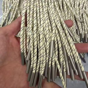 100% Braided Polyester Drawstring Cord Custom Hoodie <b>String</b> Aglet Metal Tip for Hoodie Shoes Bags High Tenacity Eco-Friendly - Product Image 1