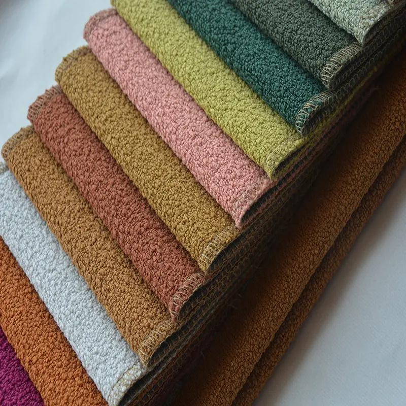 Tissu utilisé pour la couverture des coussins de canapé en cuir doux, nouvelle Boucle de luxe, tissu pakistan