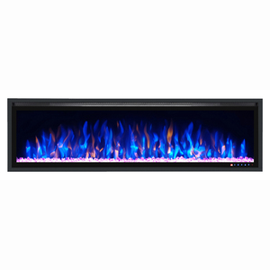 Cheminée électrique murale moderne à commande tactile <span class=keywords><strong>avec</strong></span> effet <span class=keywords><strong>de</strong></span> flamme LED, 220 V, 50''/60''/72'' - Product Image 4