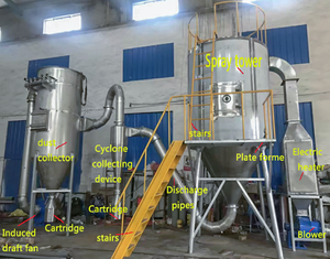 Secador de pulverización de gas LPG controlado por PLC de alta eficiencia para procesamiento de alimentos Mini secadora de laboratorio de ahorro de energía - Product Image 4