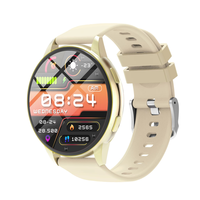 Montre connectée T10, écran rond de 1,50 pouce, appels sans fil, moniteur de fréquence cardiaque, suivi du sommeil, podomètre, ultra faible consommation d'énergie, OEM ODM