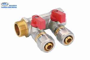 Collecteur manuel en laiton fileté basse pression avec port de 1/2 po pour applications générales d'eau, marque <span class=keywords><strong>Siho</strong></span> - Product Image 5
