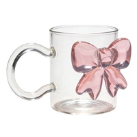 Tasse à cœur avec anse et couvercle respirant, faite à la main, 300 ml, pour usage quotidien à la maison et au bureau