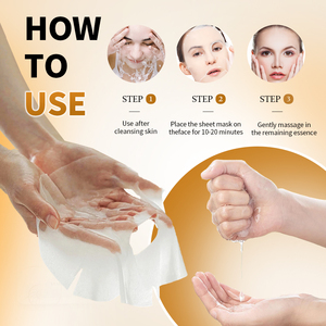 OEM/ODM coreano a base di erbe chiocciola mucina maschera maschera per il viso con siero di collagene per auto-cura di viso secco - Product Image 4