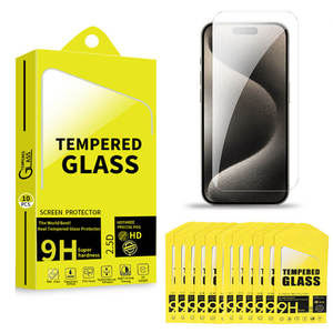 Factory Wholesale HD clear <strong>Phone</strong> Screen <strong>Protector</strong> 9h Tempered Glass for iPhone 16 15 14 Pro Max Tempered Glass Screen <strong>Protector</strong> - Product Image 1