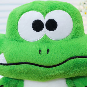 Peluche de crocodile simulée en gros, adorable peluche en forme d'animal aux grands yeux, poupée en peluche créative avec des expressions faciales mignonnes - Product Image 5