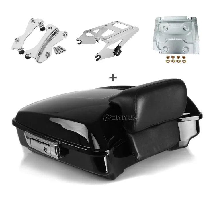 Футляр для бритвенного станка tour pak pack для Harley Touring CVO Street Glide ultra glide 14-21, комплект для стыковки, хромированная багажная стойка