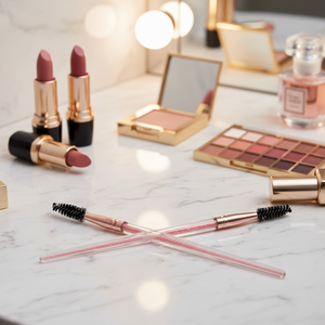 Brocha de Maquillaje <span class=keywords><strong>Zoreya</strong></span> para Corrector y Cejas, con Cerdas de Nailon, Mango de Plástico, Diseño Angular, Herramienta de Belleza para Aplicación de Rubor y Pestañas - Product Image 4