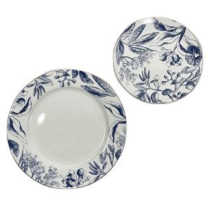 จานเซรามิกสำหรับใส่อาหารเย็นจานจานสำหรับวาดสเต็กสีทองสไตล์ฝรั่งเศสวินเทจ - Product Image 1