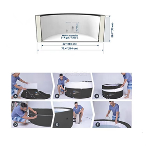 <span class=keywords><strong>สระ</strong></span>ว่ายน้ำเป่าลมแบบใหม่ ดีไซน์ 4-6 คน สำหรับเด็ก พร้อมอ่างน้ำร้อนและสปา - Product Image 5