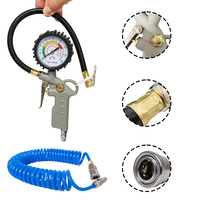 Kit d'accessoires pour compresseur d'air portable pour le gonflage et la réparation des pneus, y compris des gonfleurs et des vannes de commande pneumatiques