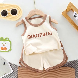 Set Estivo Leggero per Bambini con Canottiera <span class=keywords><strong>e</strong></span> Pantaloncini in Cotone, Stile Sportivo per Ragazzi <span class=keywords><strong>e</strong></span> Ragazze - Product Image 6