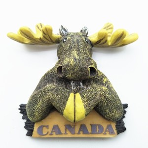 Yijia Original exportation unique wapiti colombien canadien commémoratif résine aimants pour réfrigérateur autocollant magnétique artisanat - Product Image 6