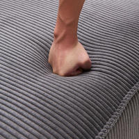 Ensemble de canapés modulaires carrés en velours à mémoire de forme, compressés, avec design pliable, luxe, marque Baoto