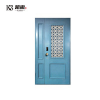 Porte d'entrée principale extérieure moderne en aluminium, design anti-effraction, isolation thermique, porte de sécurité en aluminium