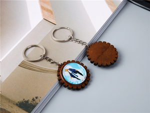 Promotion <span class=keywords><strong>Porte</strong></span>-clés en <span class=keywords><strong>bois</strong></span> durable de haute qualité avec impression UV, personnalisé avec l'image de l'icône de Jésus, <span class=keywords><strong>porte</strong></span>-clés religieux - Product Image 4