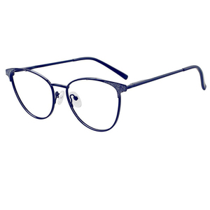 Mới nhất trong kho thời trang hợp thời trang Ladies kim loại Cat Eye loại cảnh tượng khung kính mắt khung quang học - Product Image 4