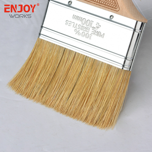 High Quality 100% Pure Bristles Wooden Handle Wall <strong>Paint</strong> <strong>Brush</strong> Holder Natural Bristles - Product Image 6