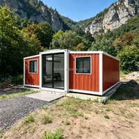 Casa Prefabricada Modular de 2 y 3 Dormitorios, Casa Plegable Prefabricada de 20 pies, 30 pies y 40 pies, Casa Contenedor Expandible