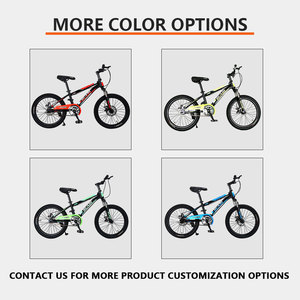 Bicicleta de montaña para niños de 20 pulgadas, precio económico de fábrica, OEM, acero con alto contenido de <span class=keywords><strong>carbono</strong></span>, bicicleta para niños con suspensión completa, <span class=keywords><strong>MTB</strong></span> infantil - Product Image 3