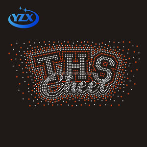 सिल्वर ग्लिटर खुश गर्म फिक्स गैंडा ट्रांसफर फ्लैबैक लेबलिंग अक्षरों के लिए जिमनास्ट मोटिफ डिजाइन - Product Image 3