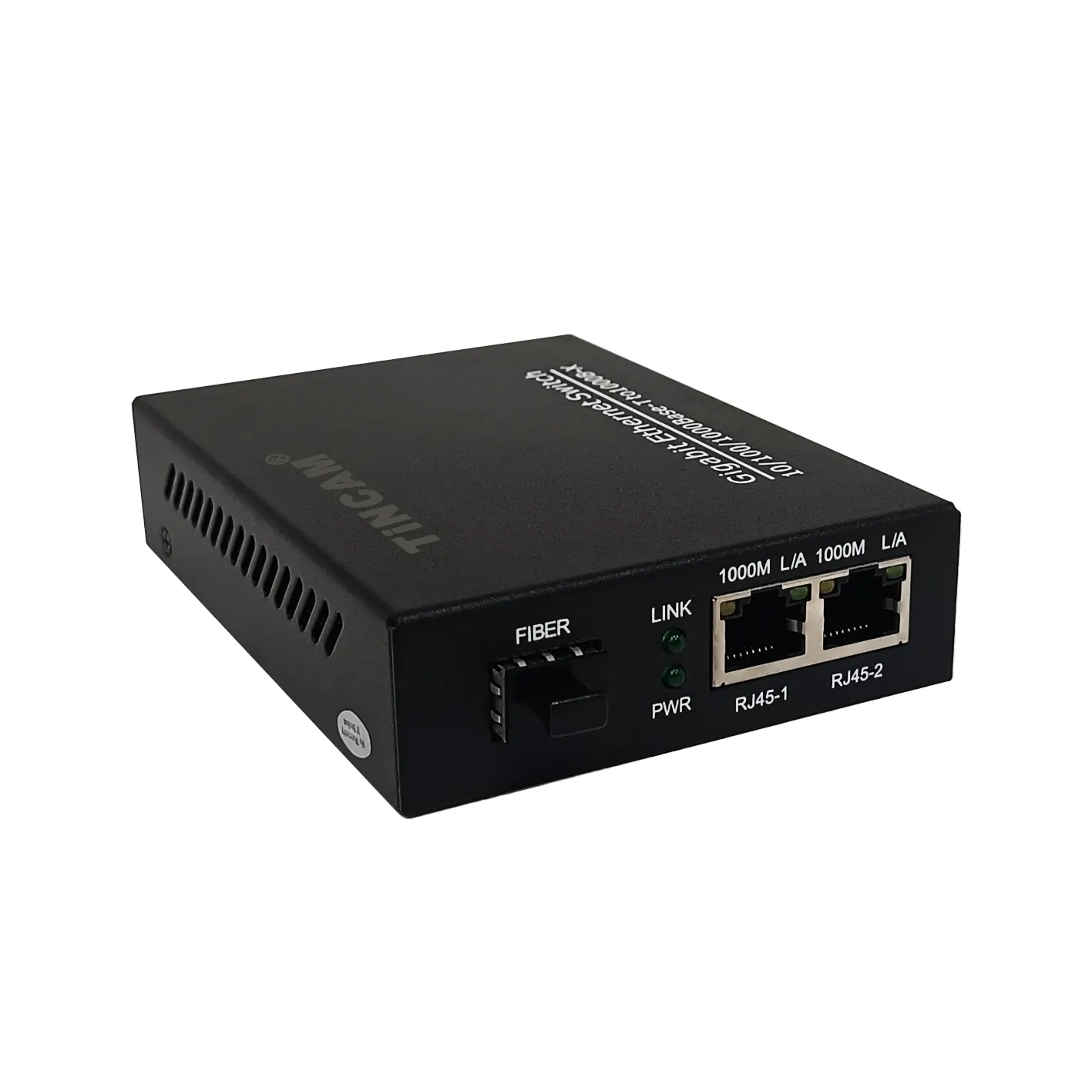 TiNCAM Gigabit Poe anahtarı 1 * SC + 2 * Poe portu SFP Bidi telsiz medya dönüştürücü Fiber optik dahili güç kurumsal switchswitch