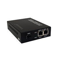 TiNCAM Gigabit Poe Switch 1 * SC + 2 * Poe Port SFP Bidi Émetteur-Récepteur Media Converter Fiber Optique Interne Power Enterprise Switch48v