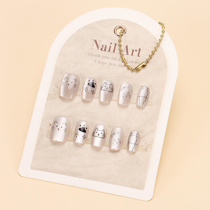 เล็บทำมือ1655กล่องขนาด10ชิ้น