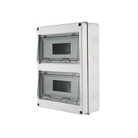 Kotak MCB ABS tahan air HT-24-Channel luar ruangan IP65 instrumen elektronik dudukan Panel saklar sambungan PV elektrik plastik
