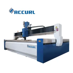 Waterjet חותך סילון מים CNC מכונת עבור מתכת אבן השיש חיתוך עם 5 ציר חיתוך מכונה