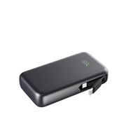 Kabel LCD PD22W Terintegrasi, Pengisian Daya Cepat Ponsel, Powerbank Portabel Nirkabel 10000mah 20000mah