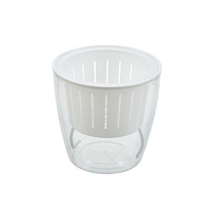 Nouveau rond Transparent en plastique auto-arrosage Pot de fleur hydroponique planteur conteneur pour la maison et le jardin stockage de l'eau - Product Image 1