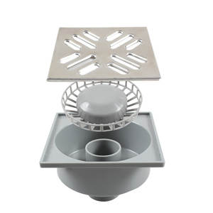 WaiiHO 032 - Drenaje de Piso Cuadrado Moderno de Acero Inoxidable 304, Filtro Antiobstrucción, Fácil Instalación, Acabado Pulido y Electrochapado - Product Image 4