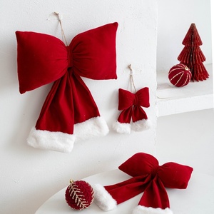 2026 New <b>Christmas</b> Bow Red Oversized Window Decoration Purchase <b>Christmas</b> <b>Tree</b> Pendant Wedding Dress - Product Image 2