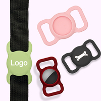 Casing AirTag Qidian Laris Manis, Tahan Lama, Anti-Hilang, Pelindung untuk AirTag, Penutup Pelindung untuk Kalung Anjing, Casing Silikon untuk AirTag
