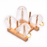Égouttoir à vaisselle multifonctionnel en bambou naturel pour comptoir de cuisine, idéal pour assiettes et tasses à thé