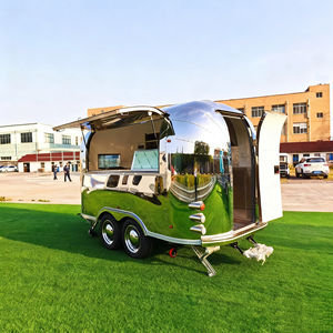 Carrito de Comida Rápida de Acero Inoxidable, Calidad Comercial para Restaurantes, Gourmet, 4 Ruedas, 13 pies, Venta Ambulante de Té con Leche y Helados - Product Image 3