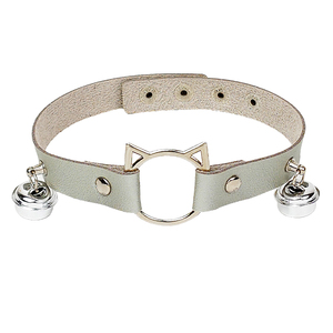 Popular <span class=keywords><strong>Sexy</strong></span> Punk cuero gargantilla <span class=keywords><strong>Collar</strong></span> para mujer lindo hueco gato <span class=keywords><strong>Collar</strong></span> con diseño creativo accesorio de moda - Product Image 4