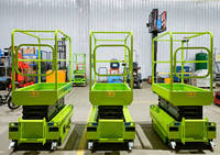 Plateforme élévatrice à ciseaux compacte autopropulsée, hauteur de travail 5 m, capacité 240 kg, plateforme aérienne électrique pour opérations en entrepôt dans les espaces étroits